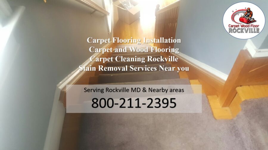 Carpet installation on stairs